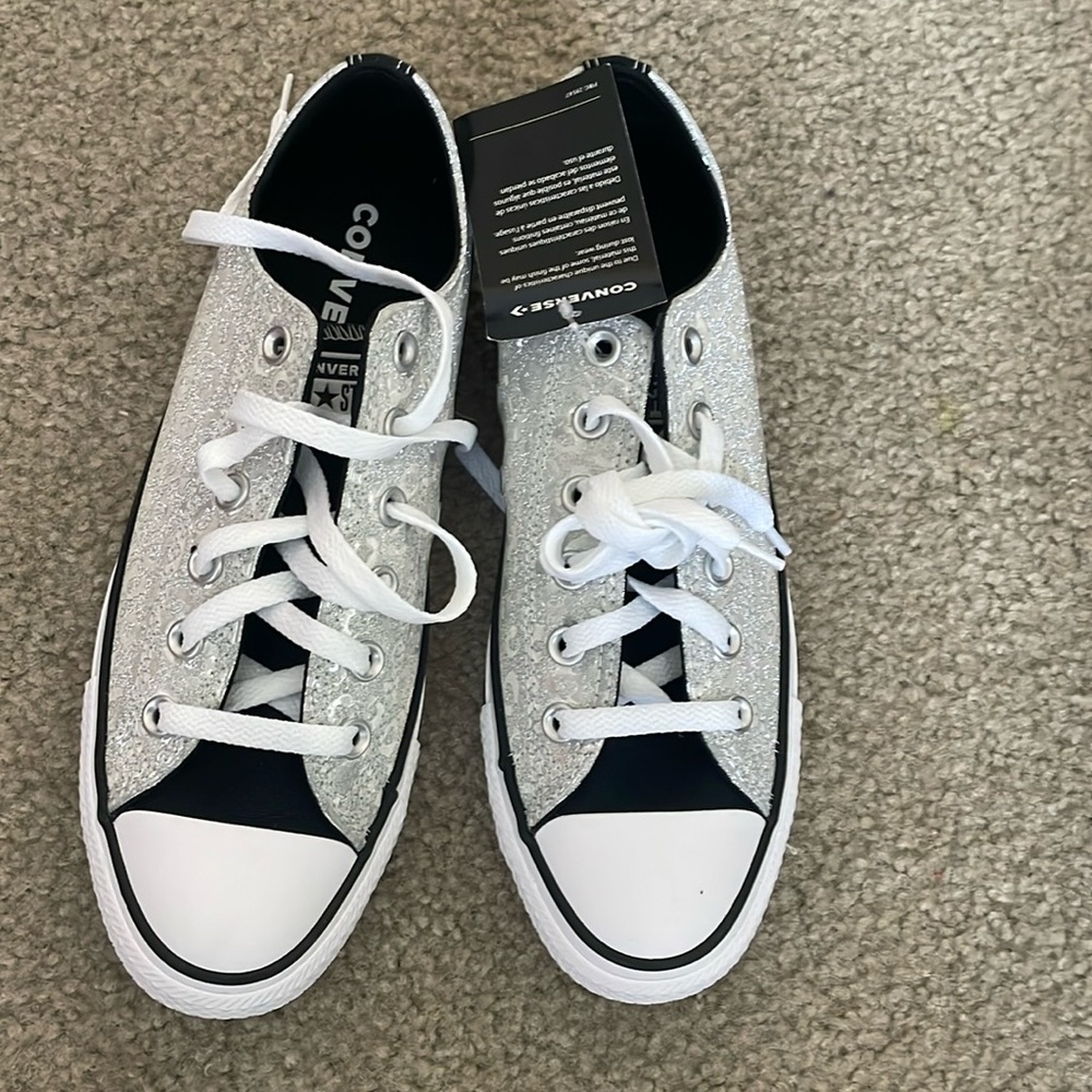 Silver converse